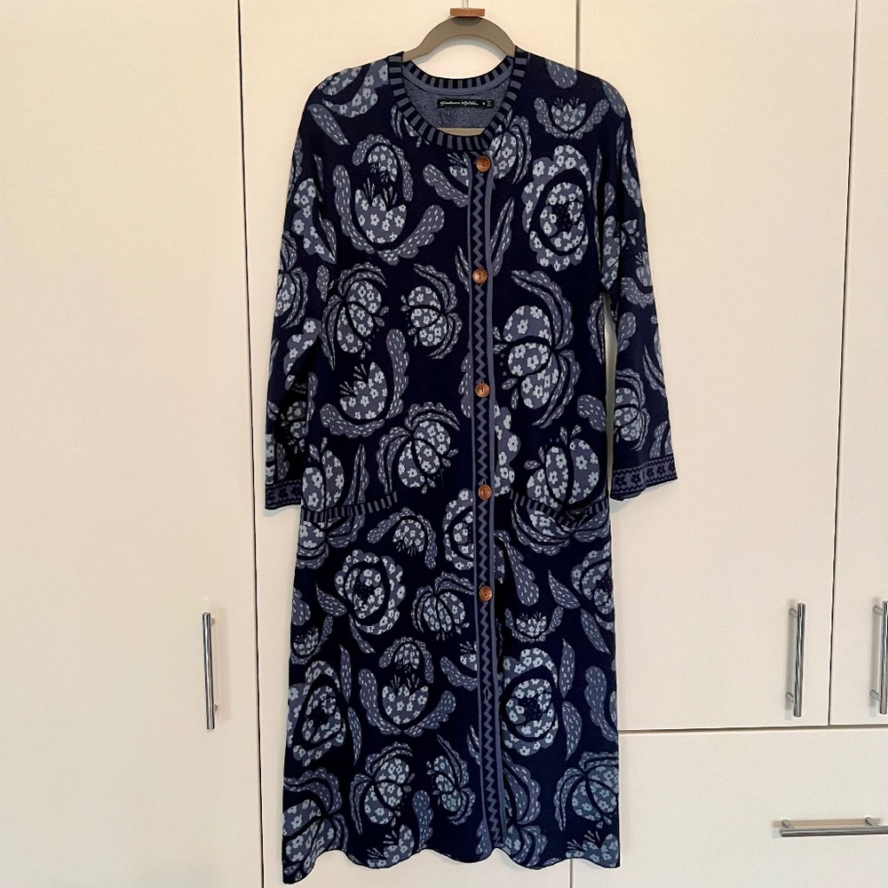 Gudrun Sjoden Wool mix sweater coat MEDIUM *EUC*